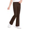 image:imageKEREDA Girls Flare Leggings School Uniform Pants for Girls Bell Bottoms Cotton Clothes for KidsBrown