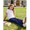 image:imageKEREDA Girls Flare Leggings School Uniform Pants for Girls Bell Bottoms Cotton Clothes for KidsNavy