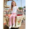 image:imageKEREDA Girls Flare Leggings School Uniform Pants for Girls Bell Bottoms Cotton Clothes for KidsPink