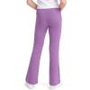 image:imageKEREDA Girls Flare Leggings School Uniform Pants for Girls Bell Bottoms Cotton Clothes for KidsPurple