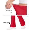 image:imageKEREDA Girls Flare Leggings School Uniform Pants for Girls Bell Bottoms Cotton Clothes for KidsRed