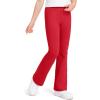 image:imageKEREDA Girls Flare Leggings School Uniform Pants for Girls Bell Bottoms Cotton Clothes for KidsRed