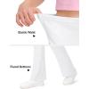 image:imageKEREDA Girls Flare Leggings School Uniform Pants for Girls Bell Bottoms Cotton Clothes for KidsWhite