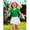 image:imageKEREDA Girls Shirts Fashion CrossBack TShirt Cute Puff Short Sleeve Crew Neck Summer Tees Tops Clothes for Kids 512 YearsGreen