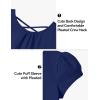 image:imageKEREDA Girls Shirts Fashion CrossBack TShirt Cute Puff Short Sleeve Crew Neck Summer Tees Tops Clothes for Kids 512 YearsNavy
