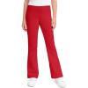 image:imageKEREDA Girls Flare Leggings School Uniform Pants for Girls Bell Bottoms Cotton Clothes for KidsRed