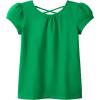 image:imageKEREDA Girls Shirts Fashion CrossBack TShirt Cute Puff Short Sleeve Crew Neck Summer Tees Tops Clothes for Kids 512 YearsGreen