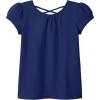 image:imageKEREDA Girls Shirts Fashion CrossBack TShirt Cute Puff Short Sleeve Crew Neck Summer Tees Tops Clothes for Kids 512 YearsNavy