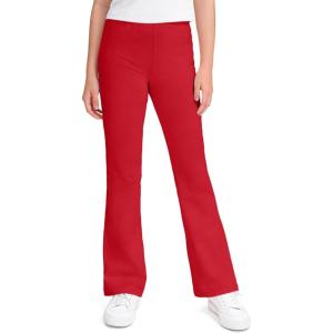 image:imageKEREDA Girls Flare Leggings School Uniform Pants for Girls Bell Bottoms Cotton Clothes for KidsRed